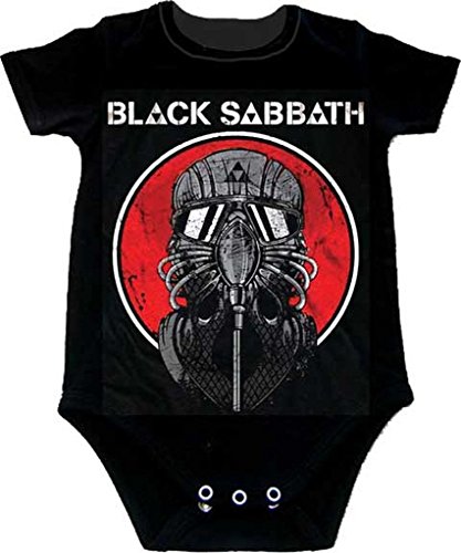 Ill Rock Merch Black Sabbath Mask Never Say Die bebé Romper Camiseta