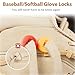Glove Locks, 8-Pack Baseball/Softball Glove Lace Locks – Vibrant Colors, No Retie Knots, Spring-Lock Tech, Durable Design. (Mixed Red-Yellow)