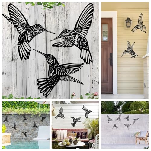 Qzgxdeco G011 Metal Hummingbird Outdoor Wall Decor thumb #4