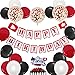 YouTube Themed Party Supplies, YouTube Inspired Birthday Banner Social Media Cake Topper for Subscribe Play Video Theme Birthday Party Decorations