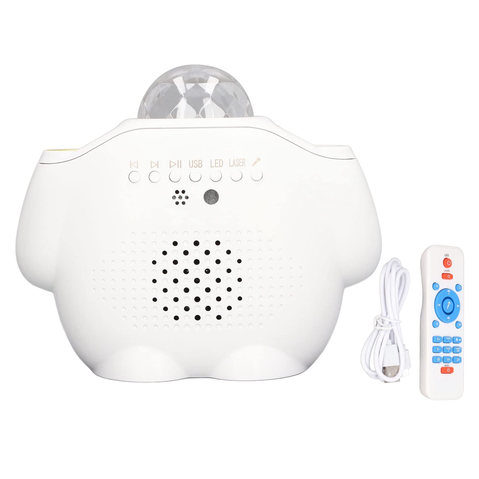 YWBL-WH Star Projector Lampe RGB Fernbedienung Wasser Muster Ambiente