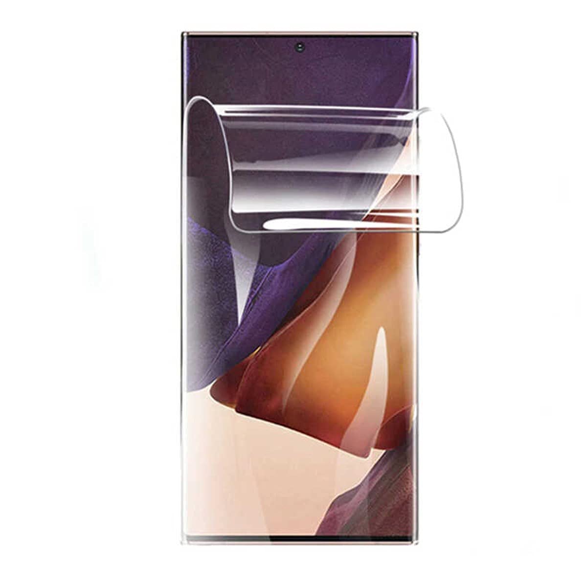 Zore Galaxy ile uyumlu Note 20 Ultra Süper Pet Ekran Koruyucu Jelatin Siyah