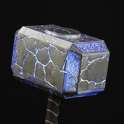 Marvel Legends Mighty Thor Mjolnir Premium Electronic Hammer With Lights And Sound Fx,Love And Thunder Roleplay Item,7 X 22 X 11 Inches #TOP2