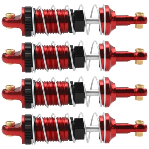 4Pack ShareGoo RC Car Shock Absorbers Metal Shocks Damper Compatible with MJX Hyper Go 14301 14302...