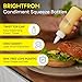 BRIGHTFROM Condiment Squeeze Bottles - 4 OZ Squirt Empty Bottles, Twist Top Cap, Leak Proof - Great for Ketchup, Mustard, Syrup, Sauces, Dressing, Oil, Arts and Crafts, BPA-FREE Plastic - 3 PACK