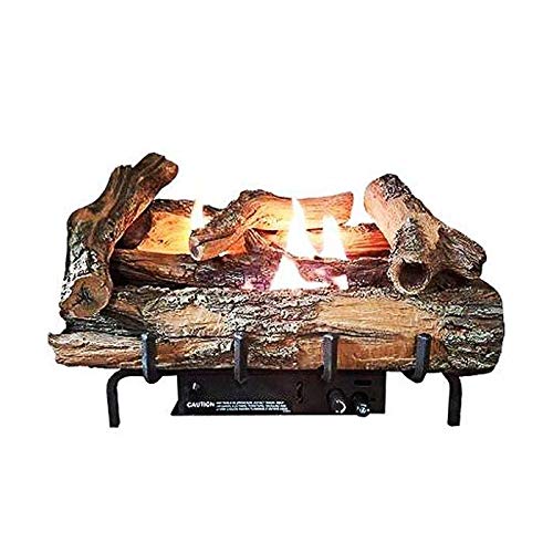 Amazon.com: EverWarm Hearth u0026 Home Low Country Timber 18'' Vent-Free Log  Set with Millivolt Control - NG : Home u0026 Kitchen