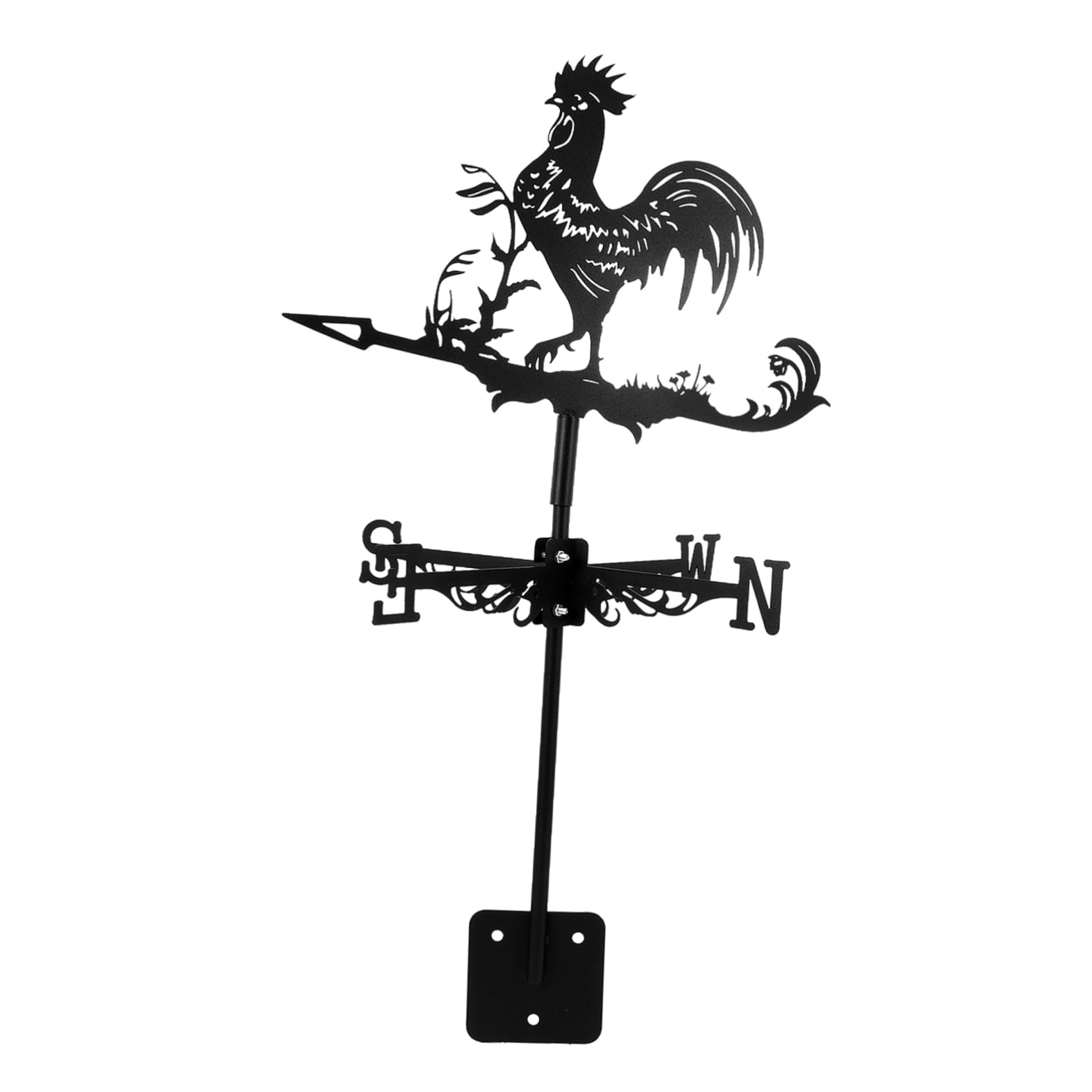 Girouette coq en fer forgé IMIKEYA décoration toit durable