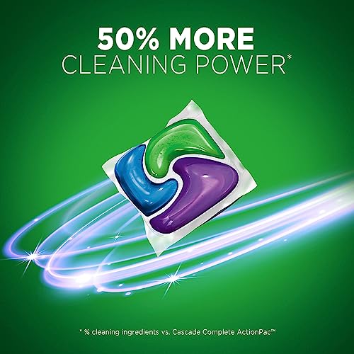 Image of Cascade Platinum Actionpacs Dishwasher Detergent, Lemon Scent, 30 Count