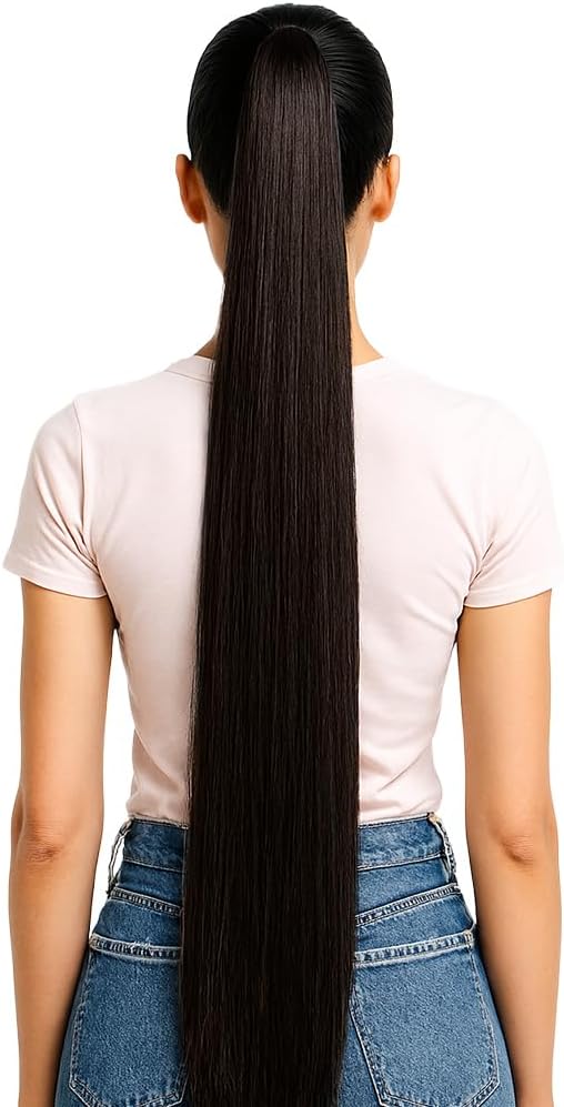 AHS Women's Hair Extension for Wedding Nakli Baal Choti Artificial Hair Choti Long 24 Inch Baal Choti Hair Extension for Girls Brown Pack of 1 Stylish Traditional Party Accessory