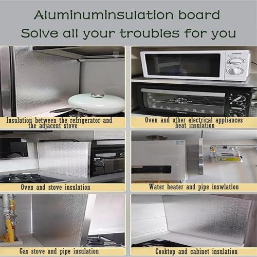 Panel de protección térmica para refrigerador de 60 x 60 cm y equipos de cocina 8