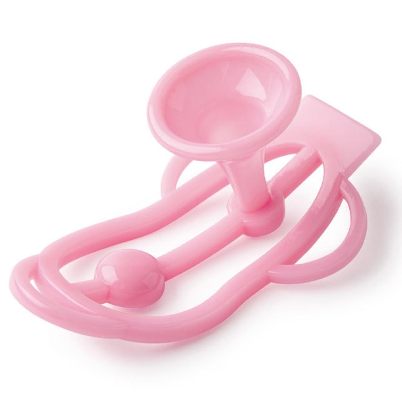 Fufu clip de castidad con urinario y cinturón de castidad jaula de castidad masculina jaula de castidad masculina (Pink)