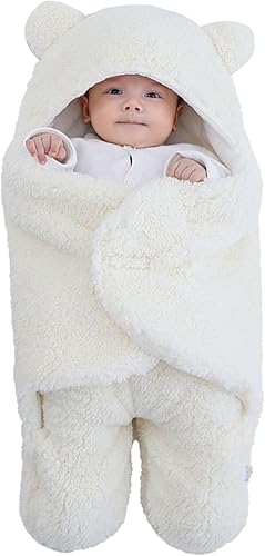 Danolt Artículos esenciales para recién nacidos, pañales para recién nacidos de 0 a 6 meses, manta de felpa suave para bebé, saco de dormir, regalos