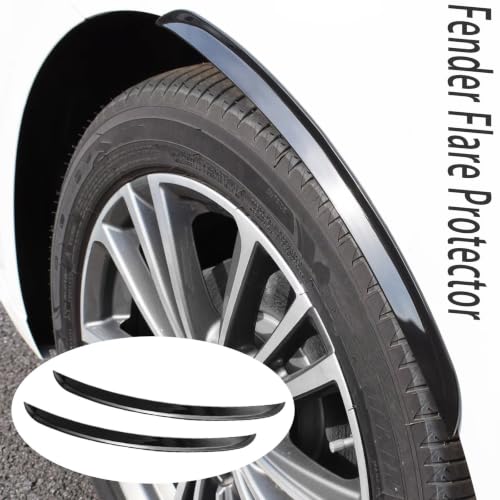 Guardabarros universal de goma para coche y camión con tiras protectoras de 32cm (4 piezas) 3
