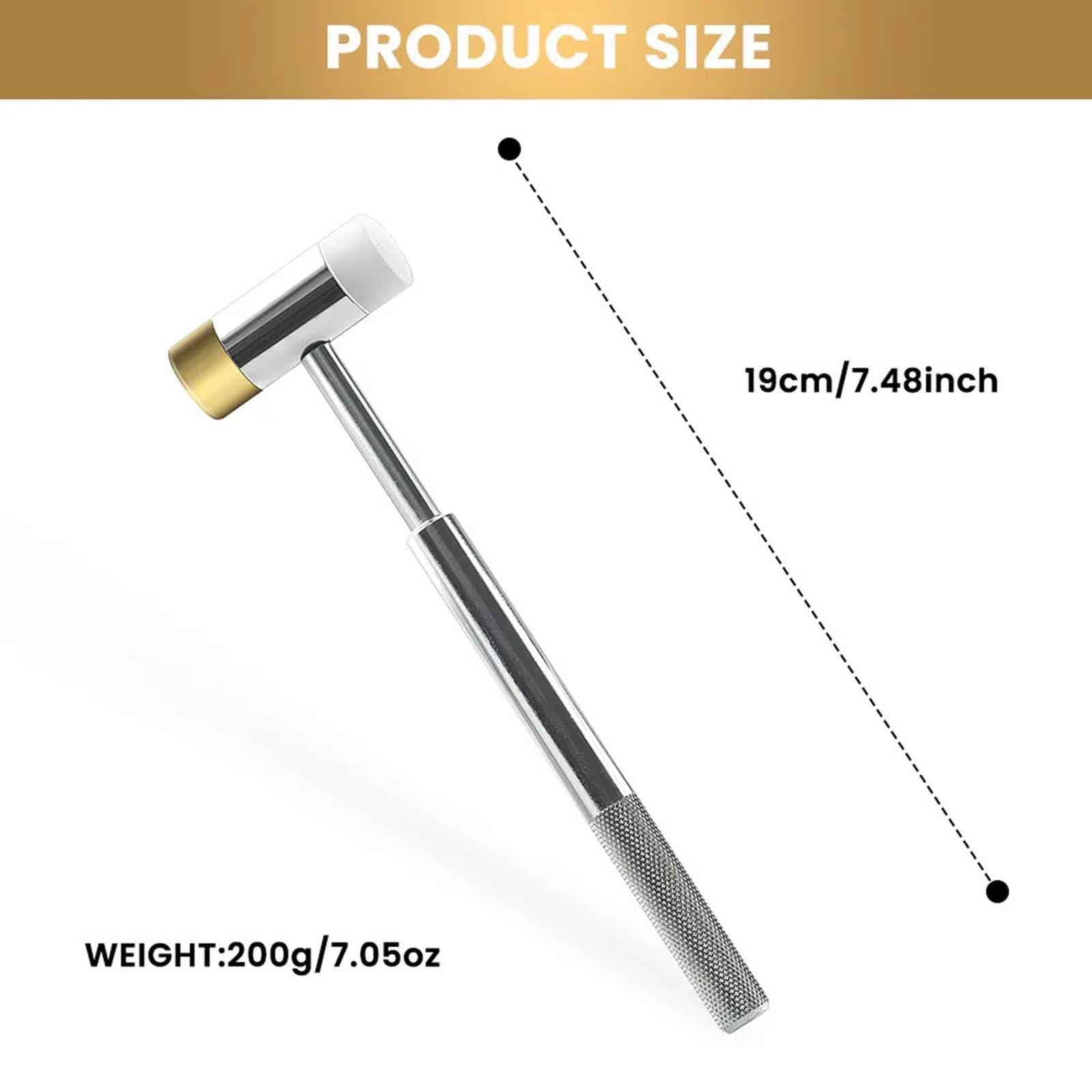 Wzmzjy Jewelry Hammer Flooring Mallet Nylon Doublesided,Hammer Tapping Block,Mallet Tool,for Home Decoration Installation Jewelry