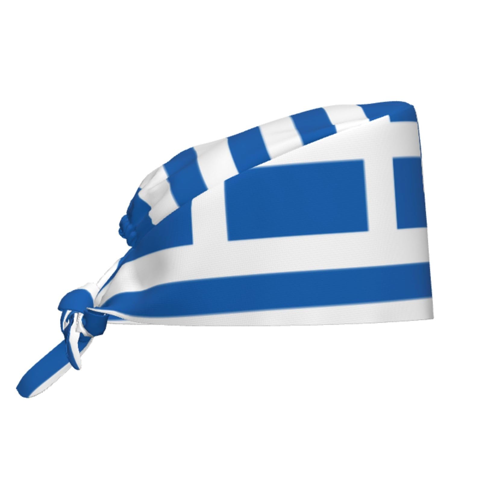 YYHWHJDE Breathable Work Hat Greek Flag Prints Adjustable Comfortable Chef Hat for Women & Men Black