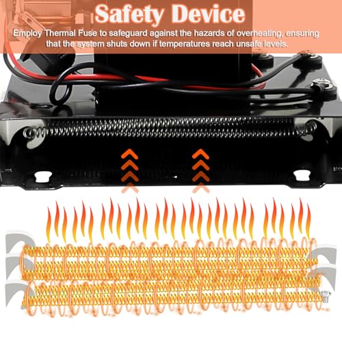 Image of Hiorucet S97017063 97017063 Motor Blower Heater Assembly for Broan Nutone Heater, 655-C 655-B 655-A 655F 655 695 HFL695 656 658 659 Heating Fan Replacement for Broan Nutone Bathroom Exhaust Fan.