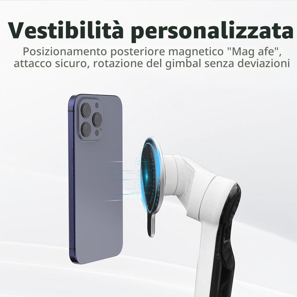 Base Adattatore Magnetico per Insta360 Flow, Mobile Gimbal Magafe Espansione Parti Accessori per Insta360 Flow