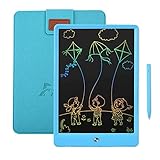 FANAK LCD Writing Tablet, 10 Inch Colorful Toddler Toys Doodle Pad for Kids, with Pen and Protective Case, Drawing Tablets for 2 3 4 5 6 7 8 + Years Old Boys Girls (Blue)