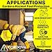 Cordova LBC10 Hazmat/Nuke Boots, .75 MM Thickness, Natural Rubber, Yellow, Unlined, 12-Inch Length, Ribbed/Textured Sole for Grip, X-Large for Shoe Sizes 11-12.5