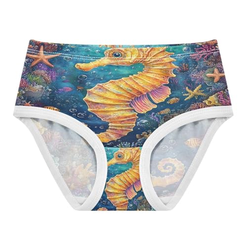 Colorful Seahorse Toddler Girls's Underwear 2T 202b8743