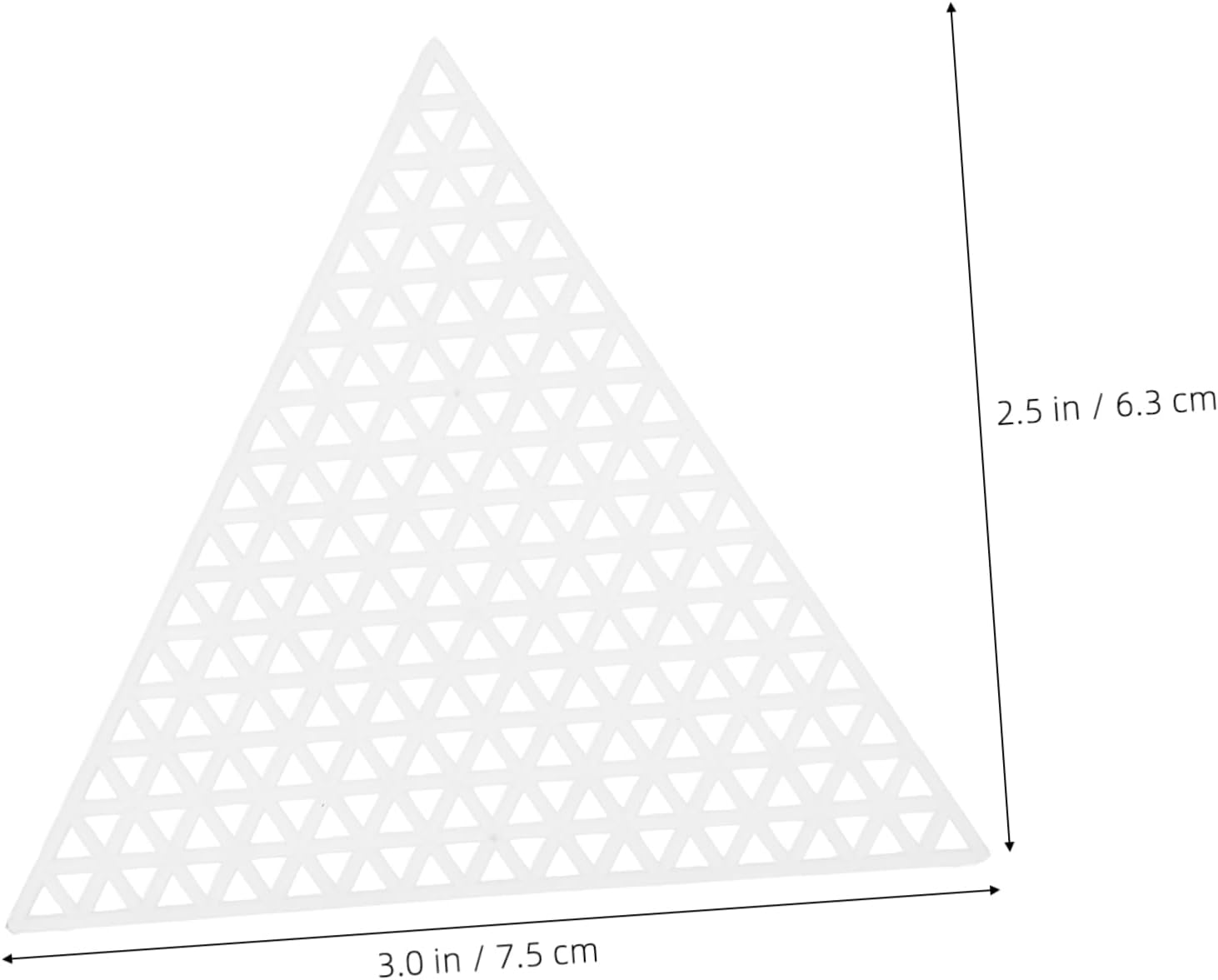 Artibetter 20pcs Triangle Shapes Plastic Canvas Embroidery Sheets Mesh Craft Plastic Canvas
