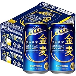 Amazon.co.jp: 金麦 350ml 72本 [ サントリー ビール 新ジャンル 発泡