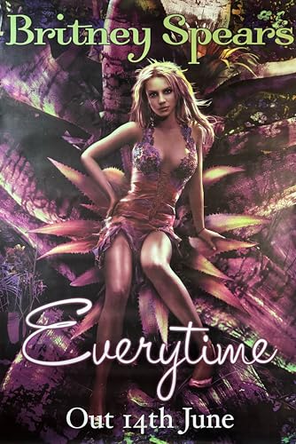 Poster Britney Spears Everytime 102x152 cm pour déco murale