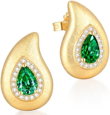 LEONIDS 14K Gold Stud Earrings for Women | Moissanite or Lab-Grow...