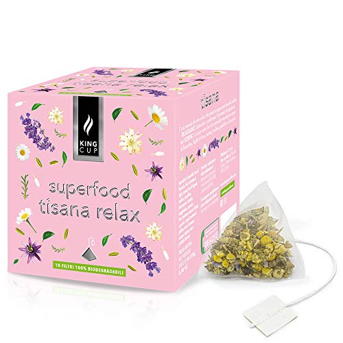 King Cup - Tisana Relax, 4 Confezioni con 10