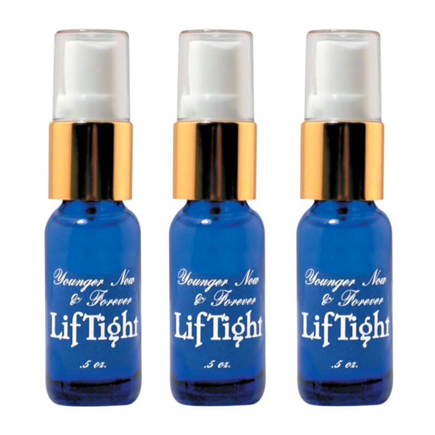 BioLogic LifTight Instant Face Lift Serum - Anti Aging Serum for Face & Instant Eye Lift – Reduces Wrinkles, Firms Sagging Skin, Smooths Crow’s Feet & Fine Lines in Minutes - 0.5 Fl Oz - Pack of 3