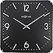 Produktbild NeXtime Wanduhr "BASIC SQUARE DOME", lautlos, quadratisch, mit Glasfront, 35 x 35 cm