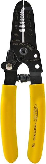 Miller 721 Multiwire Stripper and Cutter for Professional Technicians, Electricians, and Installers, Easily Portable Tool, 3.8 Ounces