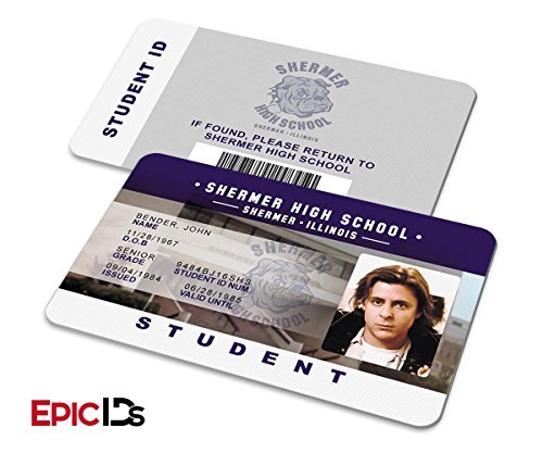 The Breakfast Club Inspired John Bender Student ID (Clean Variant)