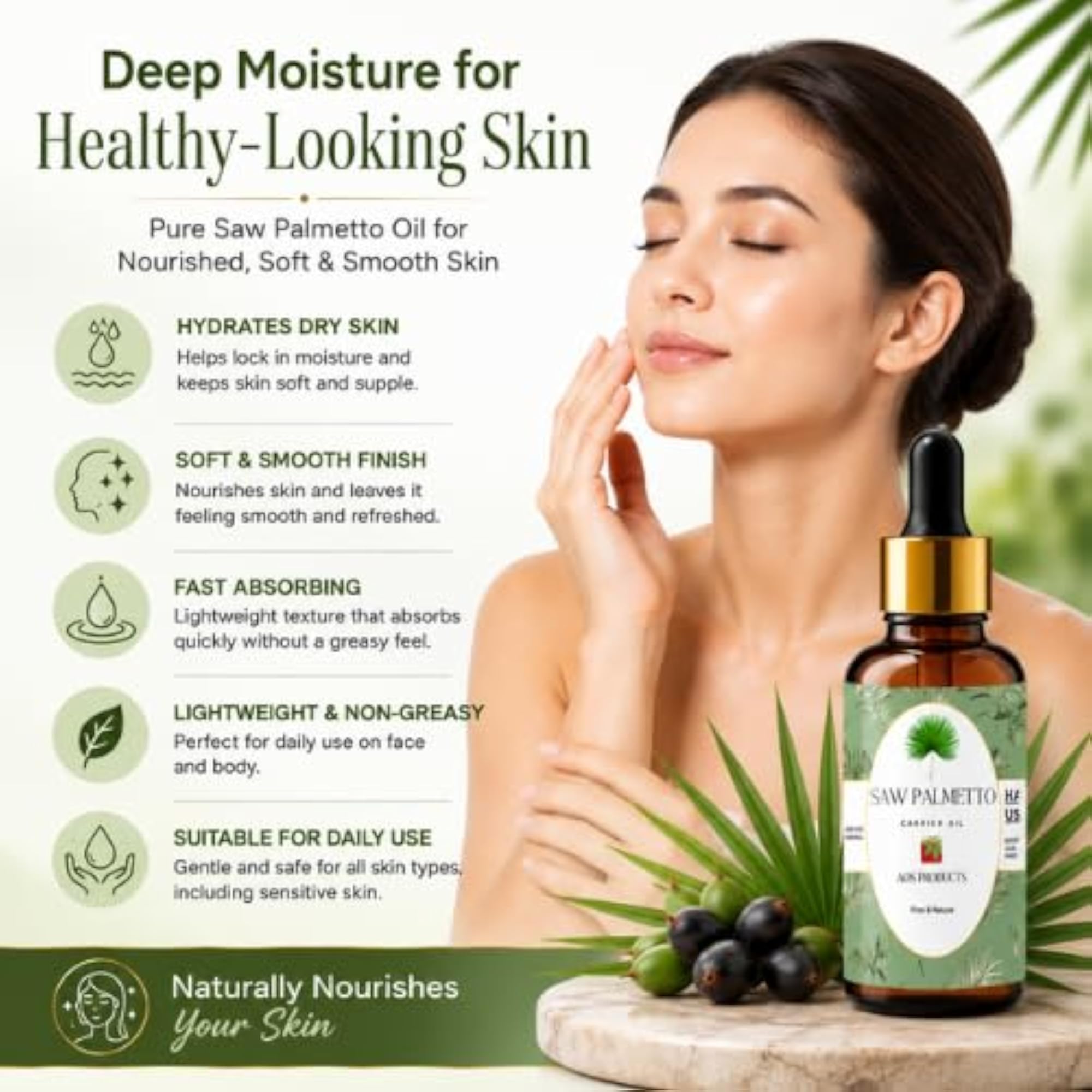 Saw Palmetto Oil, 30ml, 100% Pure & Natural