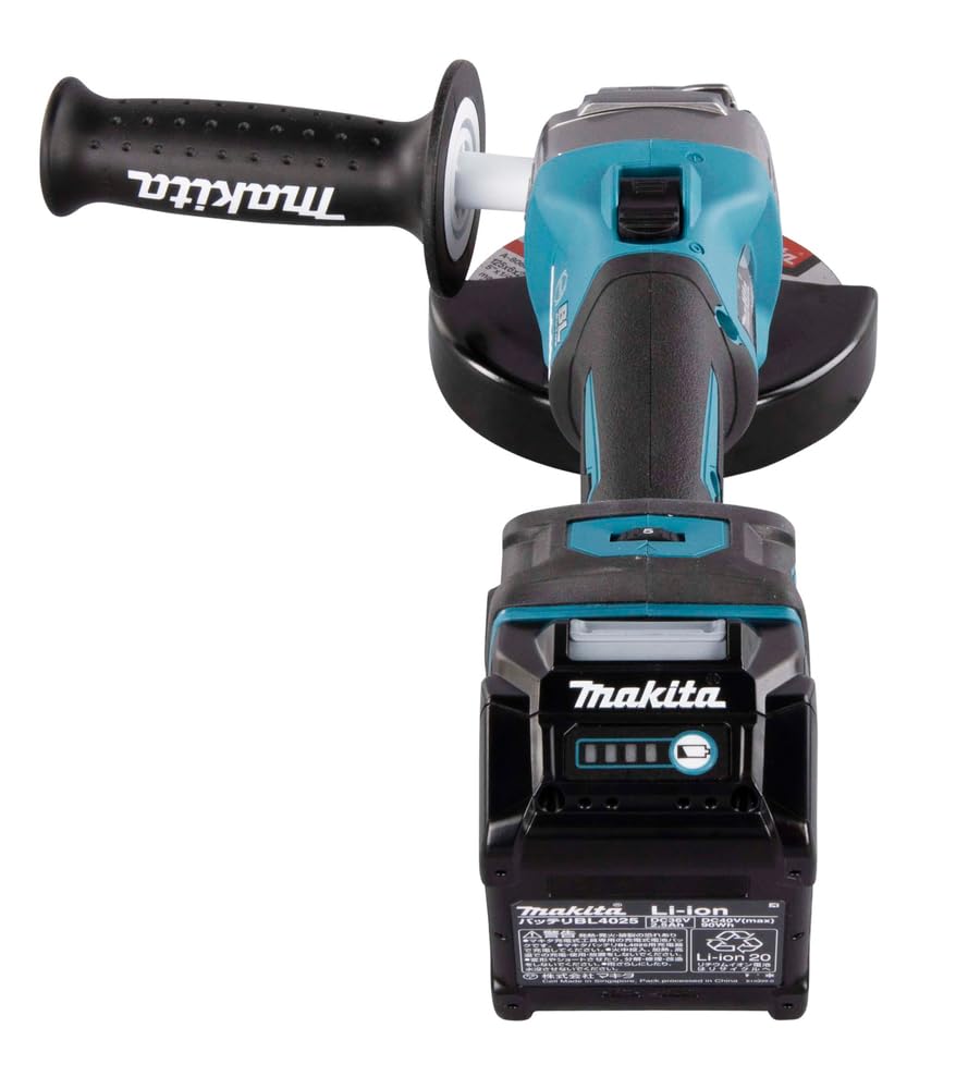 Makita GA023GM201 - Smerigliatrice angolare senza fili 125mm 40 V max/4,0 Ah, 2 batterie + caricatore in MAKPAC