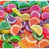 TwistedTreatz Fruit Slices Candy – Juicy, Soft, Sugar-Coated Jelly – Made in USA – Vegan, Gluten-Free, Allergen-Free – 4oz Sampler / 8oz / 1 lb / 2 lb Mylar Bag – Old-Fashioned Gourmet Fruit Candy (8oz, Assorted)