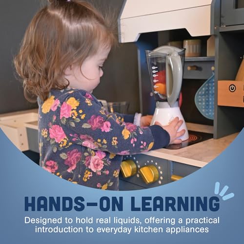 image for Constructive Playthings Play Kitchen Appliances, Kids Blender and Mixe