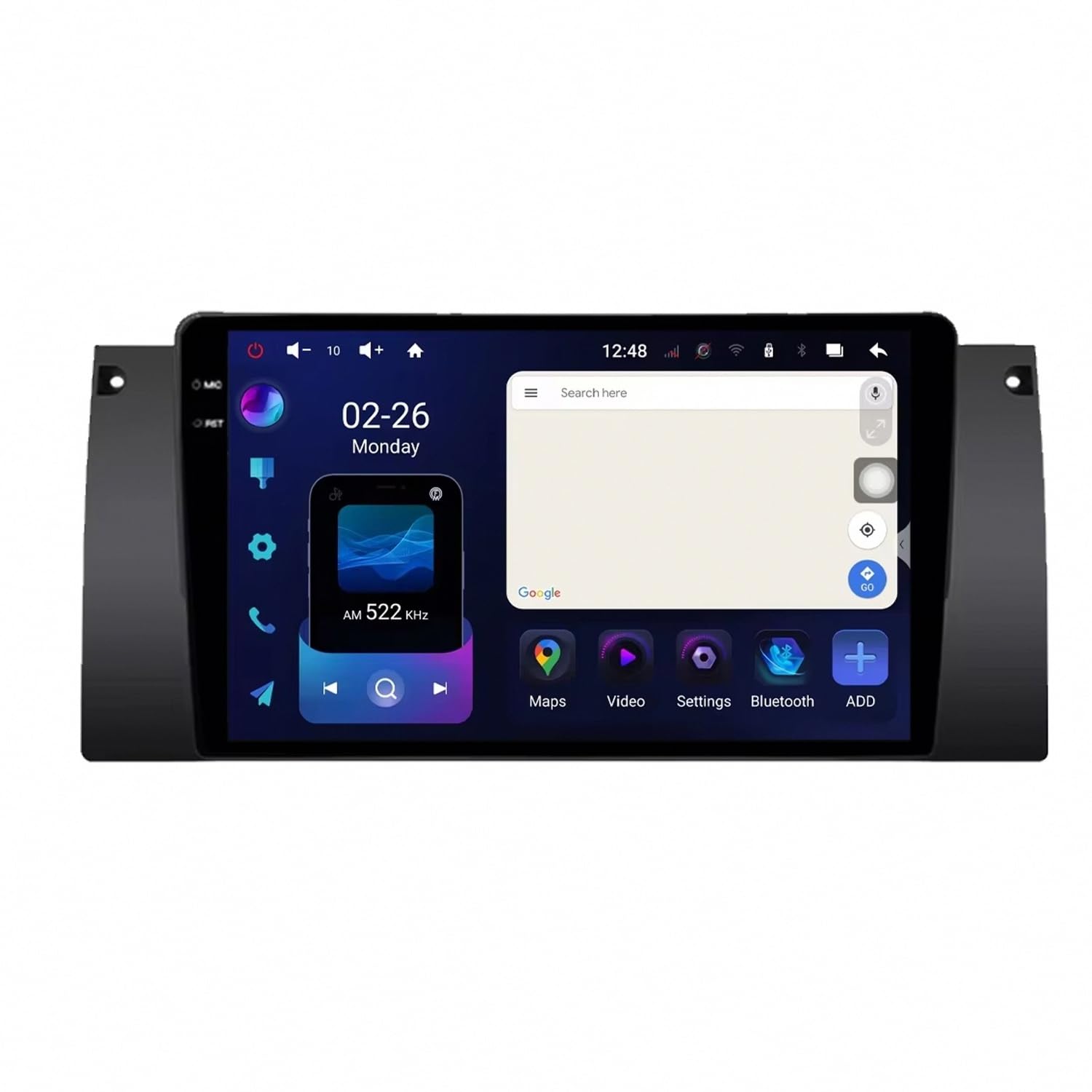 Bezprzewodowy, Przenośny Ekran Car Play dla Citroen C4 B7 C4L DS4 2013-2017 Przenośna Kamera Tylna Z Ekranem Dotykowym Ips, Bluetooth/Sterowanie Głosowe/Mirror, 8 Rdzeń 4G+64G