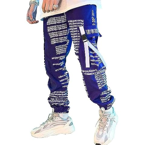XYXIONGMAO Men's Purple Tactical Joggers Cover