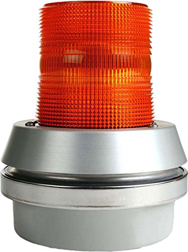 Edwards Signaling 51A-N5-40W Flashing Incandescent Beacon, Integrated Horn, 95/85 db, 120V AC, Amber, 24W, 189 Lumens Edwards Signaling 51A-N5-40W Flashing Incandescent Beacon, Integrated Horn, 95/85 db, 120V AC, Amber, 24W, 189 Lumens