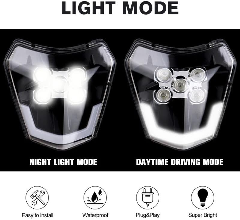 カワサキ Ninja ZX6R ZX636 2003-2004 対応 バイク用ヘッドライト