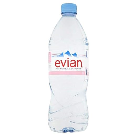 evian Natural Mineral Water, 1 L X 12 