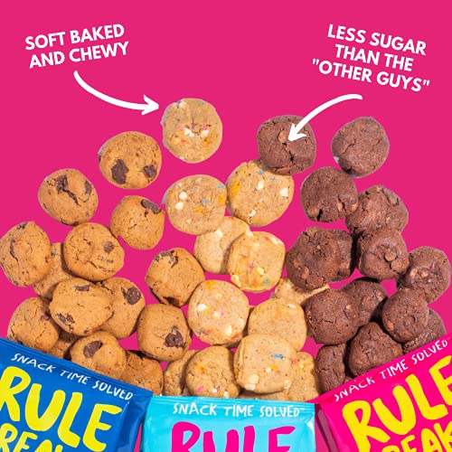 Rule Breaker Snacks Vegan Gluten Free | Variety Pack Blondie Brownie Bites | Plant-Based, Dairy, Nut, Soy, Allergen Free, Kosher | Soft-Baked School Snacks Cookies For Kids And Adults (Pack Of 6) #TOP1