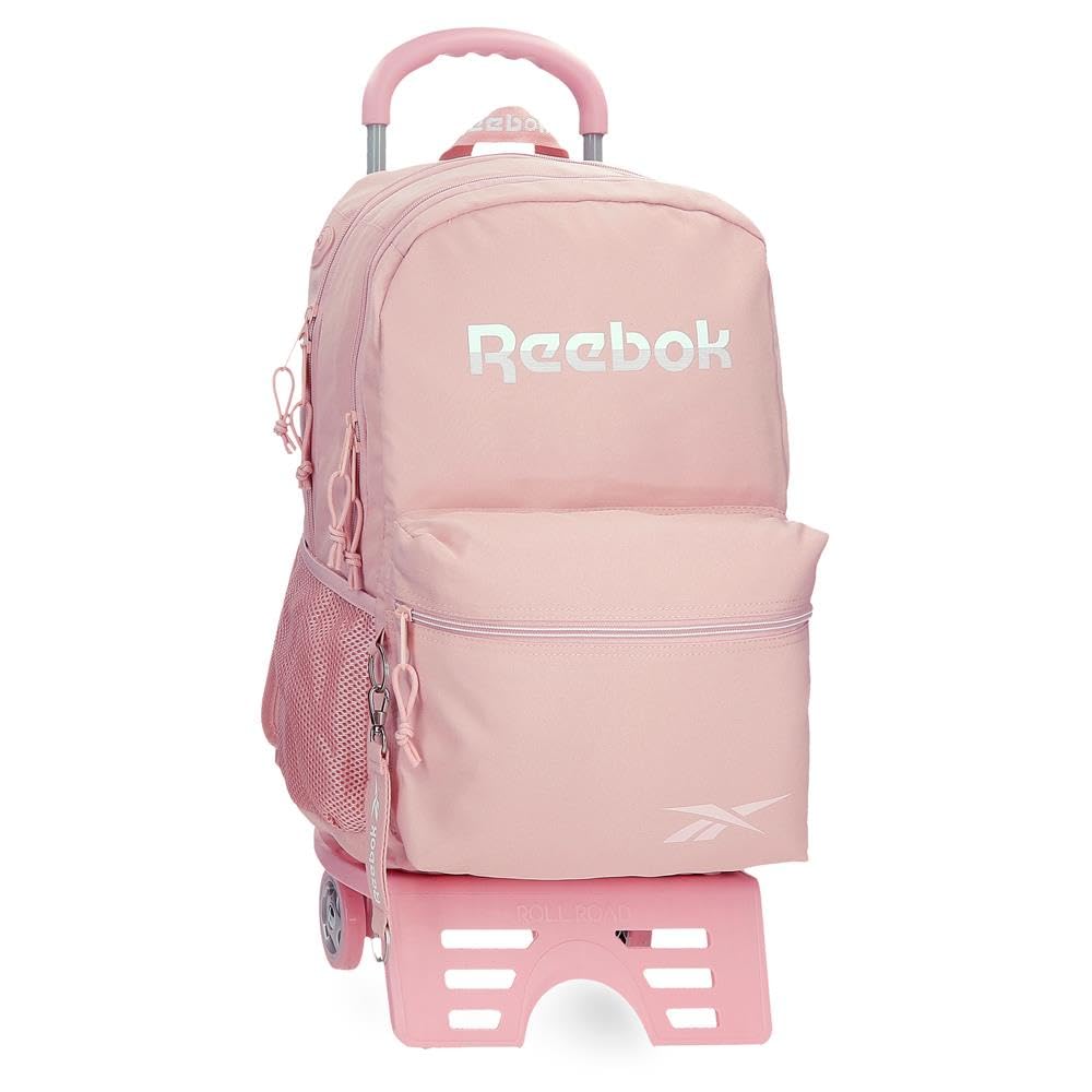 Reebok Glen Mochila Escolar con Carro Rosa 31x44x15 cms Poliéster 20,46L by Joumma Bags
