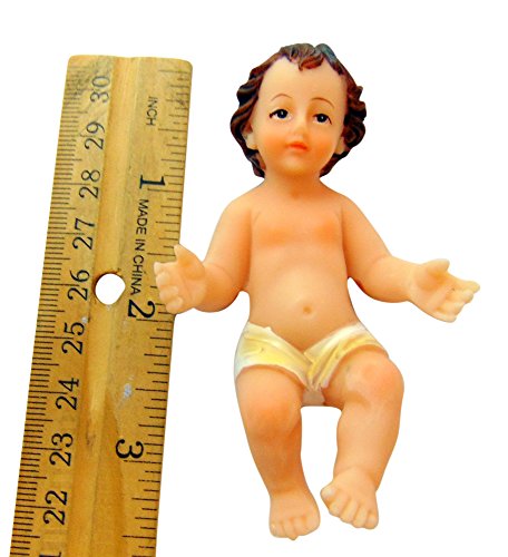 V. Collection Baby Jesus Christmas Nativity Figurine 4 Inch Small Statue #TOP4