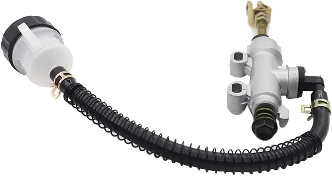 オートバイ用リアブレーキポンプ 油圧式リアフットブレーキマスターシリンダーポンプ（リザーバー付き）クワッドATVピットダートバイクオ