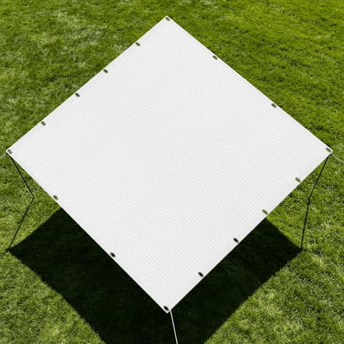 Filet d'ombrage 1.5x2.5m blanc rectangulaire perméable pour pergola - 2