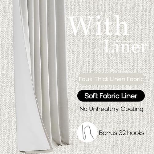 PANELSBURG 120 Inch Extra Long Blackout Curtains 120 Inches Long Modern Curtains for Living Room Heavy Thermal Western Elegant Curtains for Bedroom 2 Panels Set - Image 5