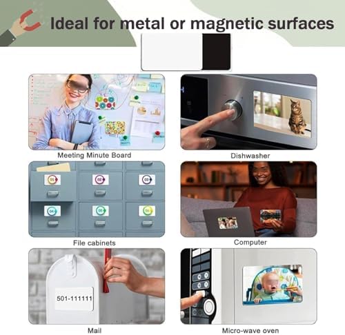 Button Maker Supplies - 100/500/1000 Sets for Rectangular Badges, Includes Metal & Plastic Covers, Clear Film - Perfect for Fridge Magnets and DIY Projects