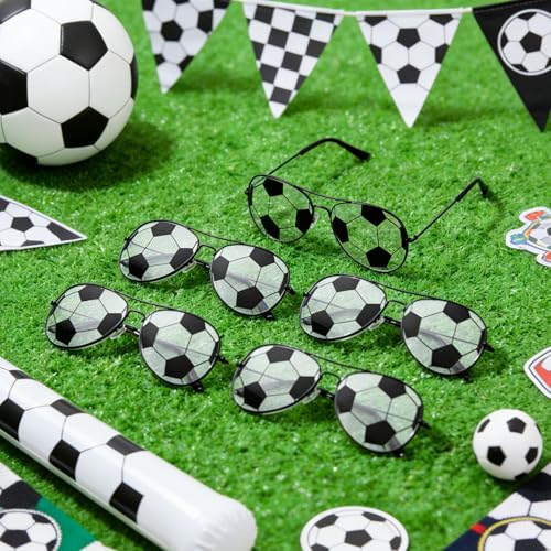 Matcheck 16 Pcs Soccer Party Favors Sport Glasses Team Gift Bags Stuffers for Women Men Birthday by Matcheck - Used condition - Image 4